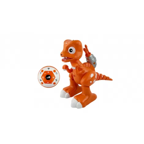 Игрушка динозавр на пульте управления Intelligent Dinosaur (Свет, звук, пар, стреляет, 29 см) - FK603A