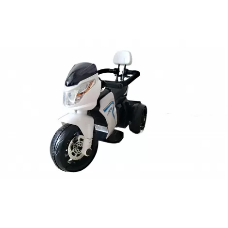 Электромотоцикл детский, цвет белый - HL-108-W