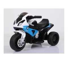 Детский электромобиль мотоцикл BMW S1000RR - JT5188-Blue