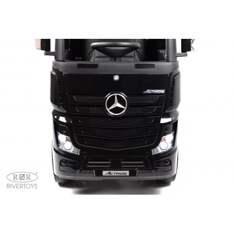 Детский электромобиль Mercedes-Benz Actros HL358 черный глянец