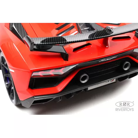 Детский электромобиль Lamborghini Aventador SVJ (A111MP) красный