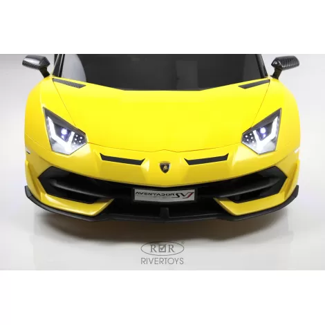 Детский электромобиль Lamborghini Aventador SVJ (A111MP) желтый