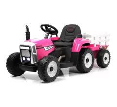 Детский электромобиль-трактор H444HH розовый