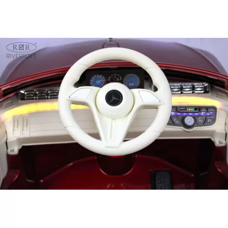 Детский электромобиль М333БХ 4WD красный глянец