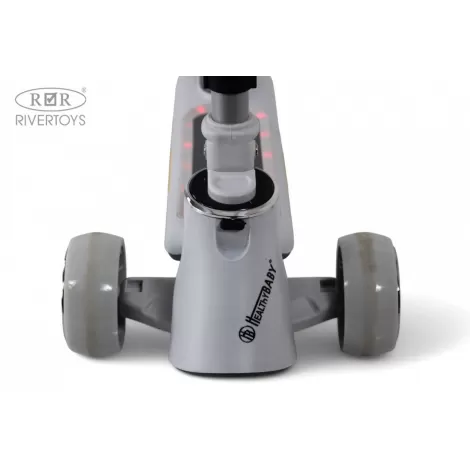 Детский самокат HB-008 серый