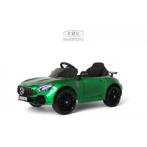 Детский электромобиль Mercedes-Benz AMG GT X777XX зеленый глянец