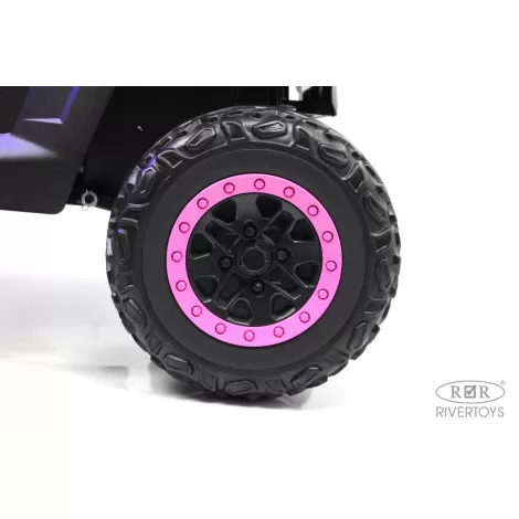 Детский электромобиль T777TT 4WD розовый камуфляж