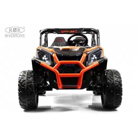 Детский электромобиль K777KK LUX 4WD оранжевый