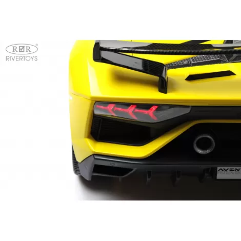 Детский электромобиль Lamborghini Aventador SVJ (A111MP) желтый