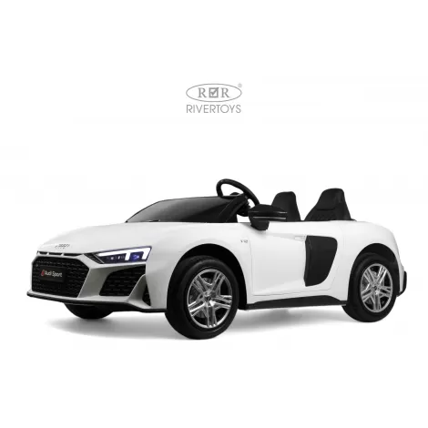 Детский электромобиль AUDI R8 (M333MM) белый