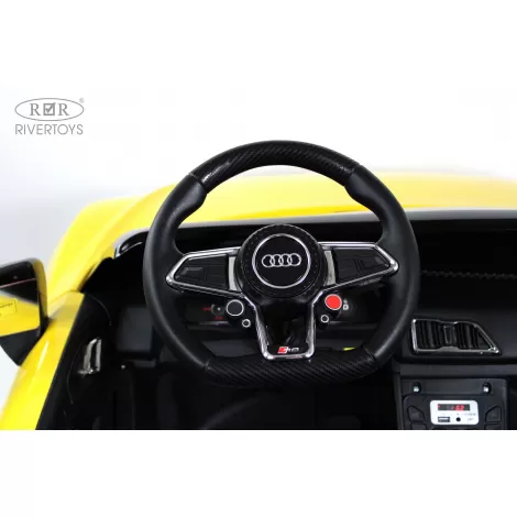 Детский электромобиль AUDI R8 (M333MM) желтый