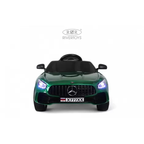 Детский электромобиль Mercedes-Benz AMG GT X777XX зеленый глянец
