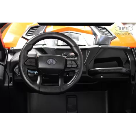 Детский электромобиль K777KK LUX 4WD оранжевый