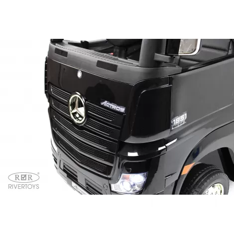 Детский электромобиль Mercedes-Benz Actros HL358 черный глянец