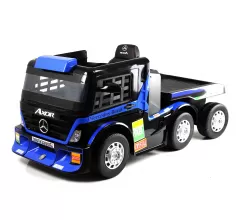Детский электромобиль Mercedes-Benz Axor с прицепом (H777HH) темно-синий