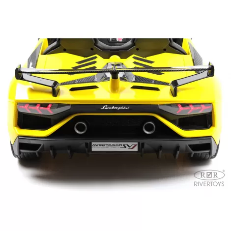 Детский электромобиль Lamborghini Aventador SVJ (A111MP) желтый