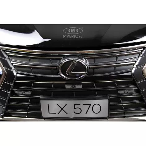 Детский электромобиль Lexus LX570 (Y555YY) черный глянец
