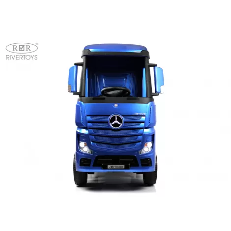 Детский электромобиль Mercedes-Benz Actros HL358 синий глянец