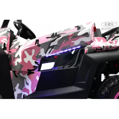 Детский электромобиль T777TT 4WD розовый камуфляж