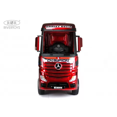 Детский электромобиль Mercedes-Benz Actros HL358 вишневый глянец