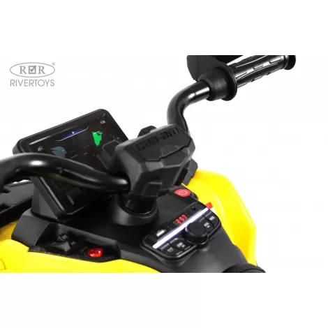 Детский электроквадроцикл BRP Can-Am Outlander (Y888YY) желтый