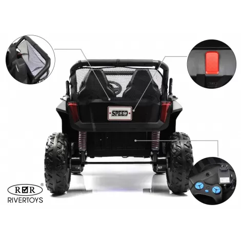 Детский электромобиль T777TT 4WD черный Spider