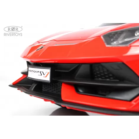 Детский электромобиль Lamborghini Aventador SVJ (A333MP) красный