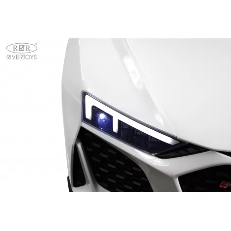 Детский электромобиль AUDI R8 (M333MM) белый