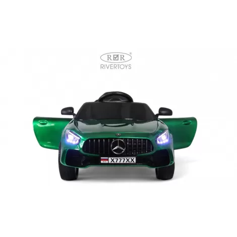 Детский электромобиль Mercedes-Benz AMG GT X777XX зеленый глянец