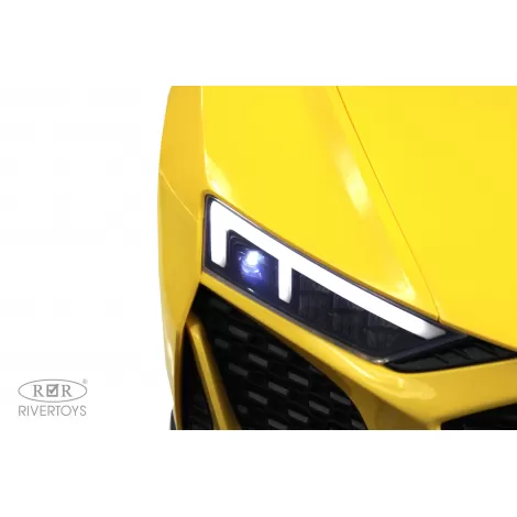 Детский электромобиль AUDI R8 (M333MM) желтый