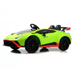 Детский электромобиль Lamborghini Huracán STO E888EE зеленый