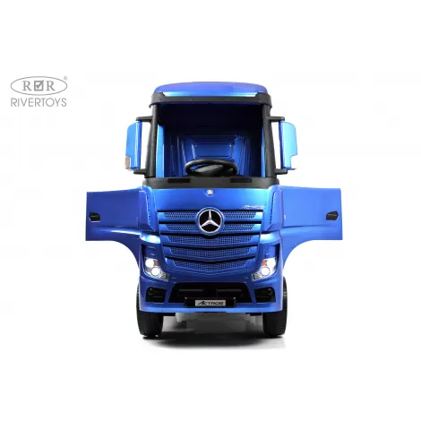 Детский электромобиль Mercedes-Benz Actros HL358 синий глянец