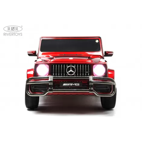 Детский полноприводный электромобиль Mercedes-AMG G63 S307-4WD (Лицензия) с дистанционным управлением вишневый глянец