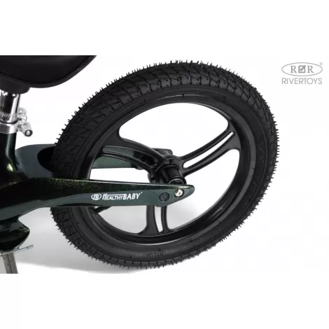 Детский беговел HB-555-14 темно-зеленый