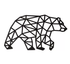 Деревянный декор настенный, панно, сборная модель EWA Design Медведь