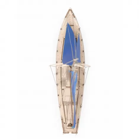 Сборная модель из дерева Lemmo Корабль Парусная Яхта "Лазурный ветер"