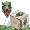 Деревянный пазл EWA Динозавр T-REX, S 28x17 см, головоломка