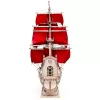 Сборная модель из дерева Lemmo Корабль Утренняя Звезда (красные паруса)
