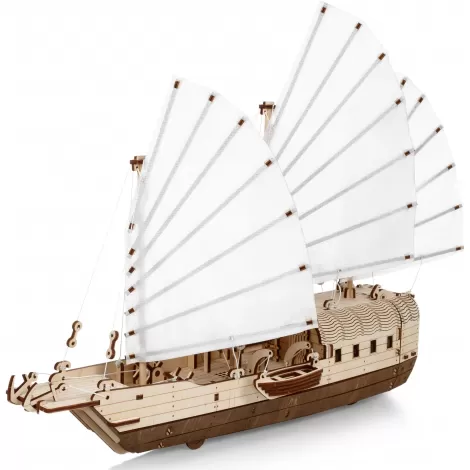 Сборная модель из дерева EWA Корабль c парусами Джонка