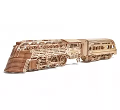 Механическая деревянная сборная модель Wood Trick Поезд Атлантический экспресс