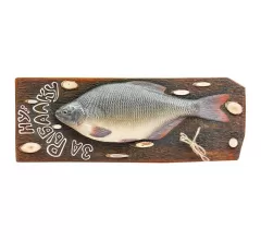 Декоративное панно на стену Лещ / За рыбалку (подарок рыбаку, сувенир)