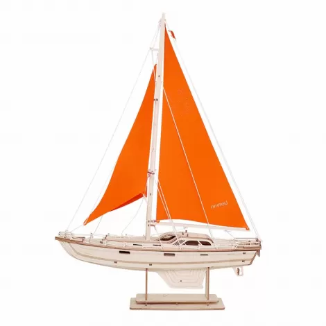 Сборная модель из дерева Lemmo Корабль Парусная Яхта "Оранжевый бриз"