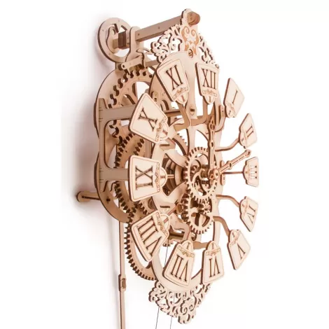 Механическая сборная модель Wood Trick Настенные часы с маятником
