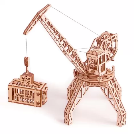 Механический 3D-пазл из дерева Wood Trick Кран