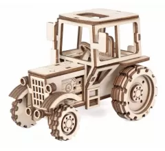Конструктор 3D деревянный подвижный Lemmo Трактор