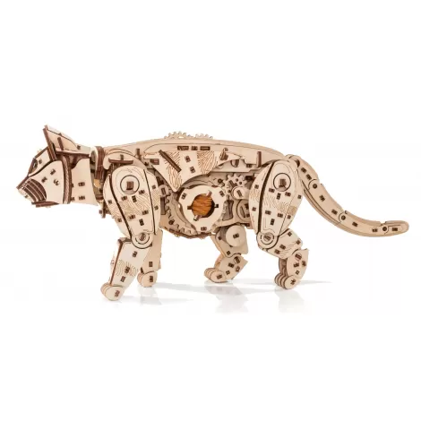 Сборная модель деревянная, конструктор 3D EWA Механический Кот (Кошка)