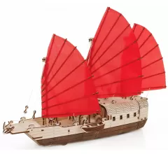 Сборная модель из дерева EWA Корабль c парусами Джонка