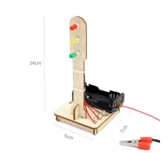 Деревянный конструктор электрический Светофор