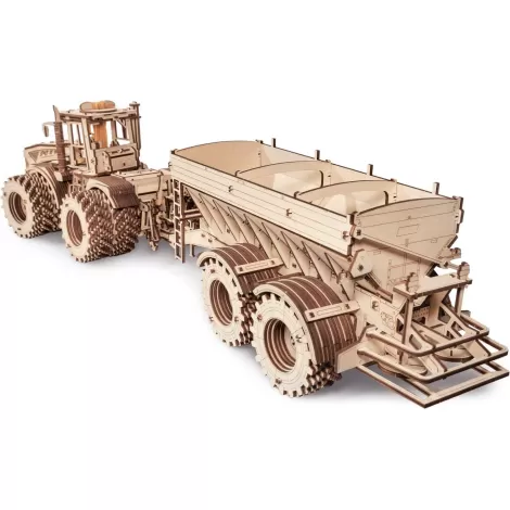Конструктор деревянный 3D EWA Прицеп к трактору КИРОВЕЦ К-7М