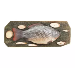 Декоративное панно на стену Карась (подарок рыбаку, сувенир)